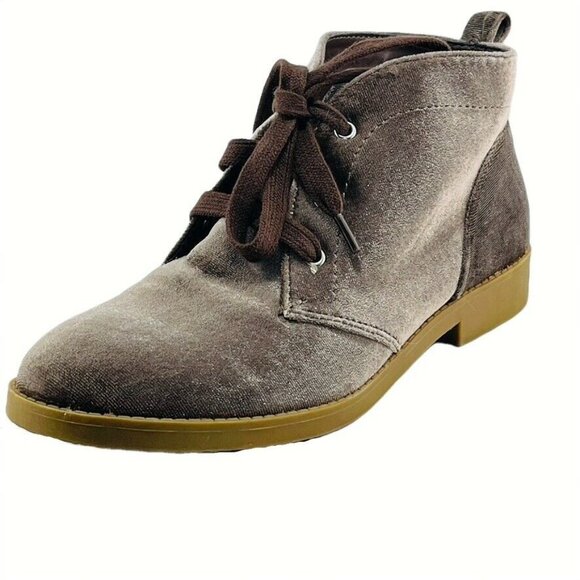 Indigo Rd. Womens Velvet Lace-Up Ankle Boots Size 6M Brown - Picture 7 of 12